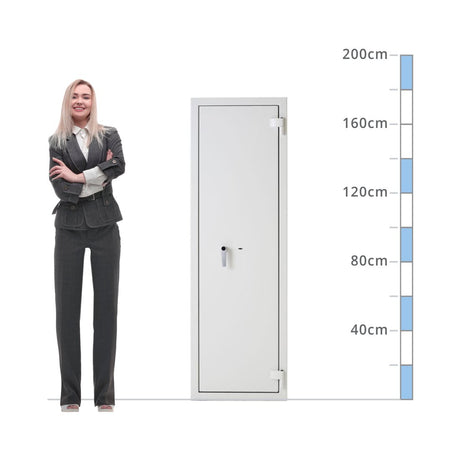 size chart for a De Raat DRS Prisma Size 7, Key Lock Safe - Eurograde 3