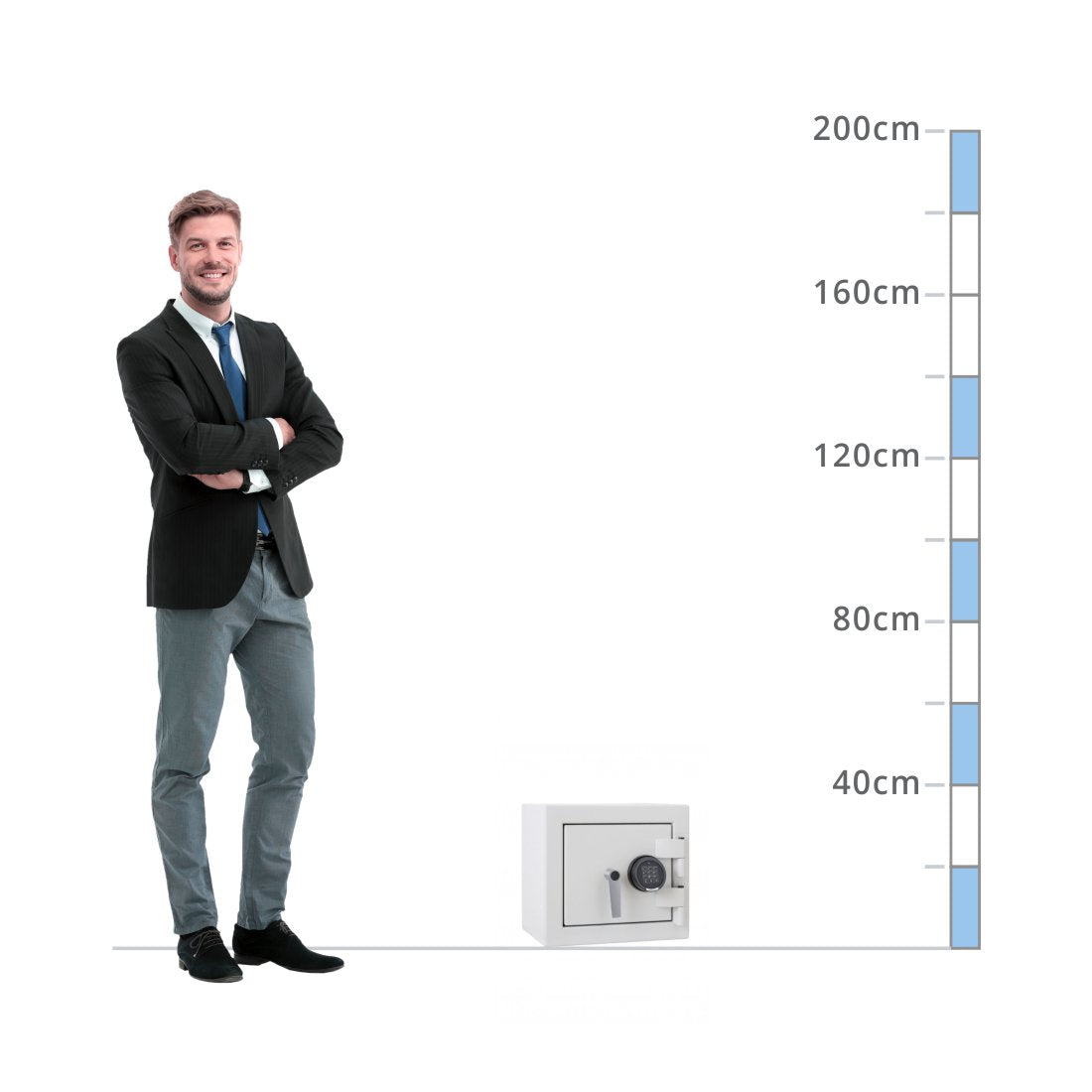 size chart De Raat Prisma Size 0, Digital Keypad Safe - Eurograde 3