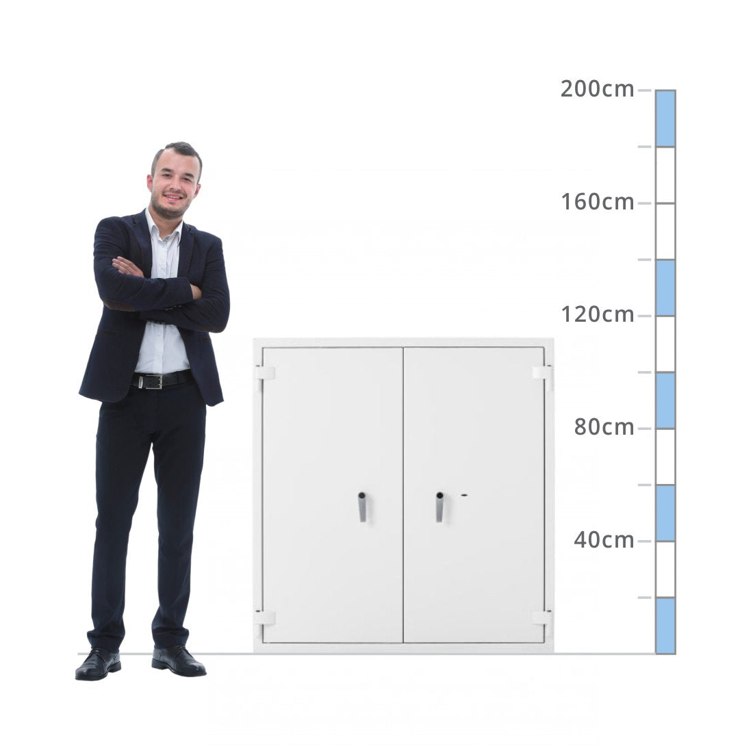 size chart De Raat Prisma Size 12, Key Lock Safe - Eurograde 2
