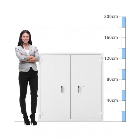 size chart De Raat Prisma Size 13, Key Lock Safe - Eurograde 2