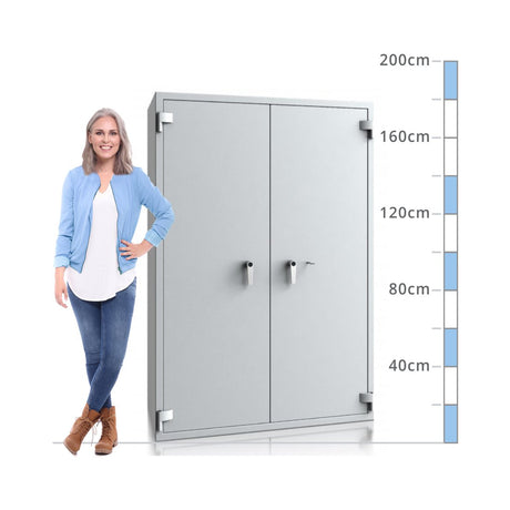 size chart De Raat Prisma Size 25, Key Lock Safe - Eurograde 1