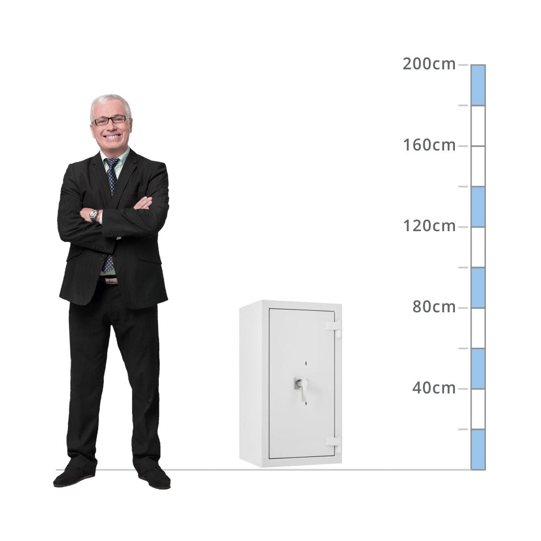 size chart De Raat Prisma Size 3, Dual Key Lock Safe - Eurograde 4