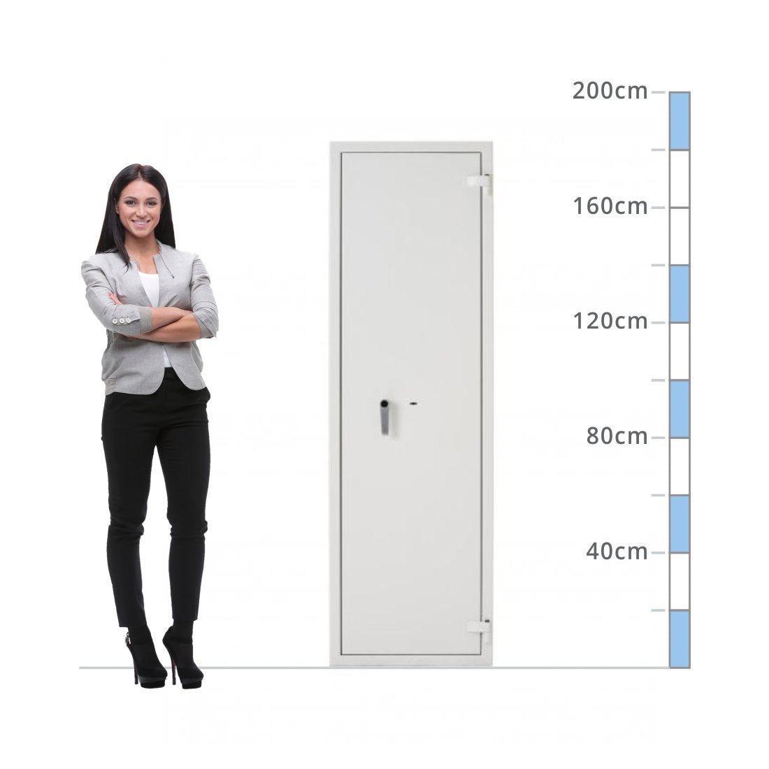 size chart De Raat Prisma Size 8, Key Lock Safe - Eurograde 2