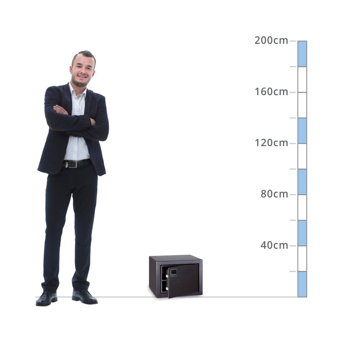 Size Chart for a Insafe S2 Size: 16 - AiS Insurance Approved, Key Locking Safe