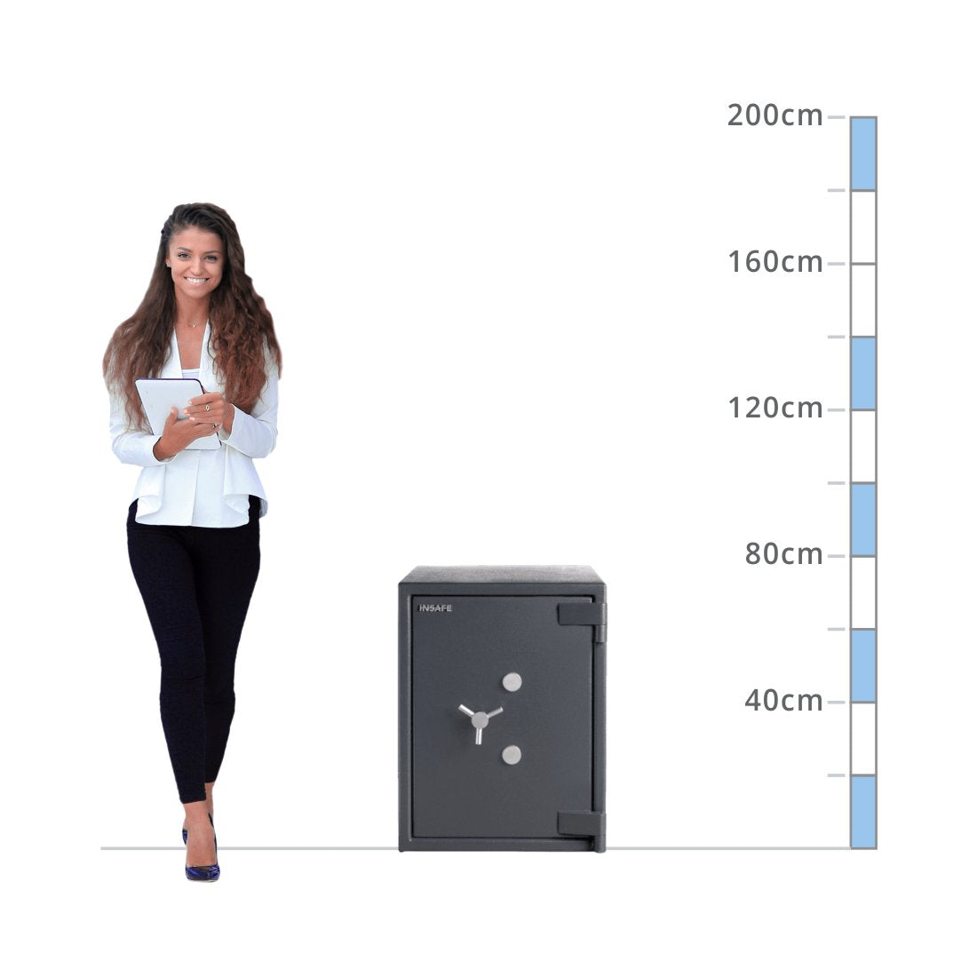 size chart Insafe Size 110, Dual Key Lock Safe - Eurograde 5
