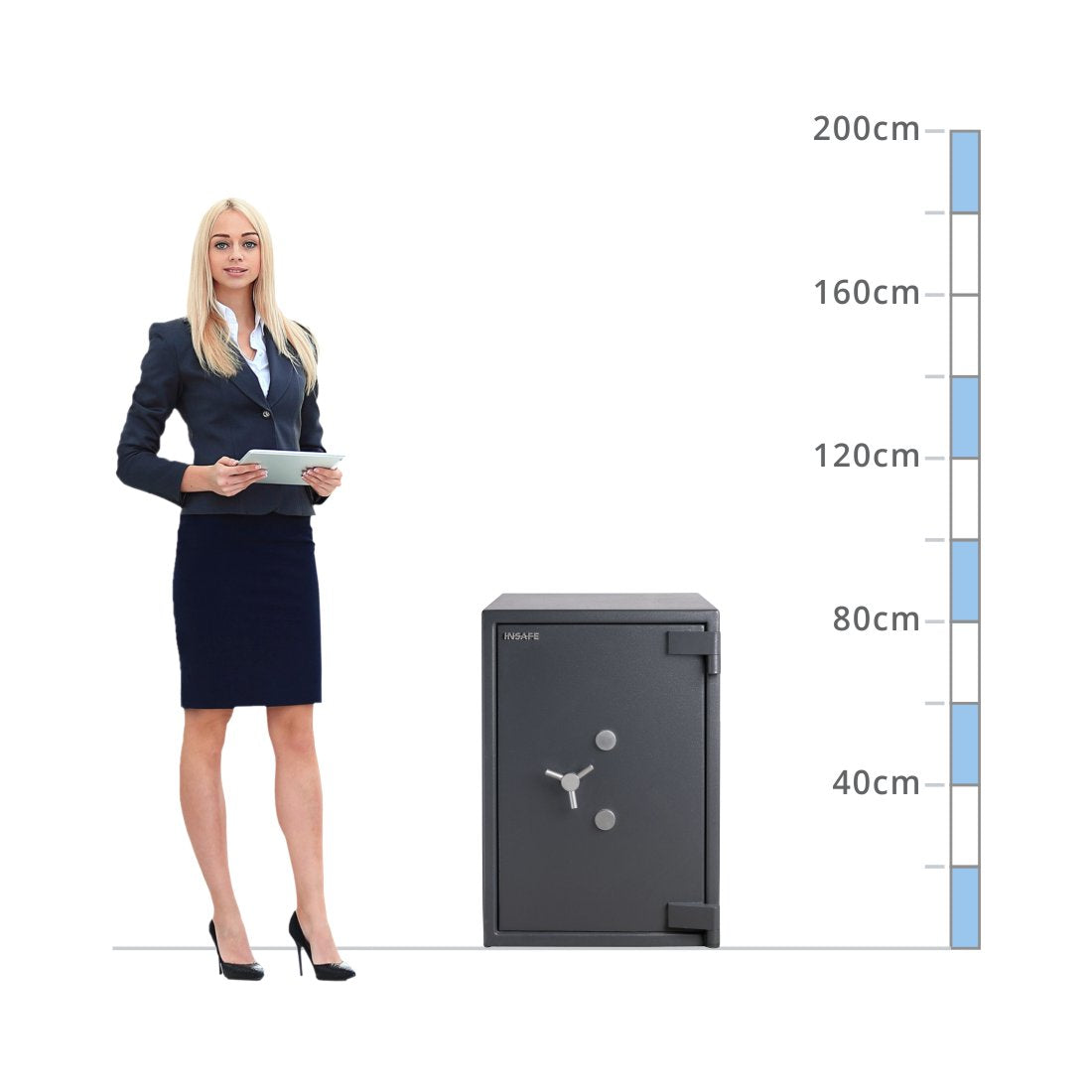 size chart Insafe Size 140, Dual Key Lock Safe - Eurograde 4