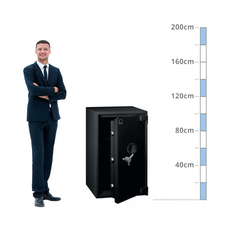 size chart for a Insafe Size 240, Digital Keypad Safe - Eurograde 2