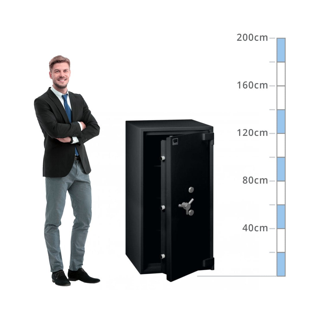 size chart Insafe Size 300, Dual Key Lock Safe - Eurograde 5