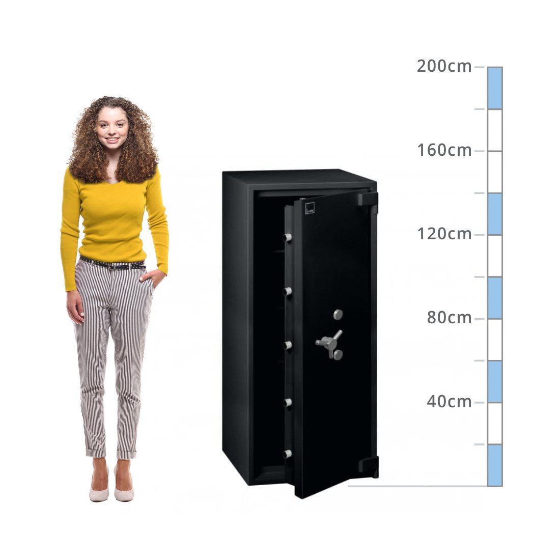 size chart Insafe Size 350, Dual Key Lock Safe - Eurograde 5