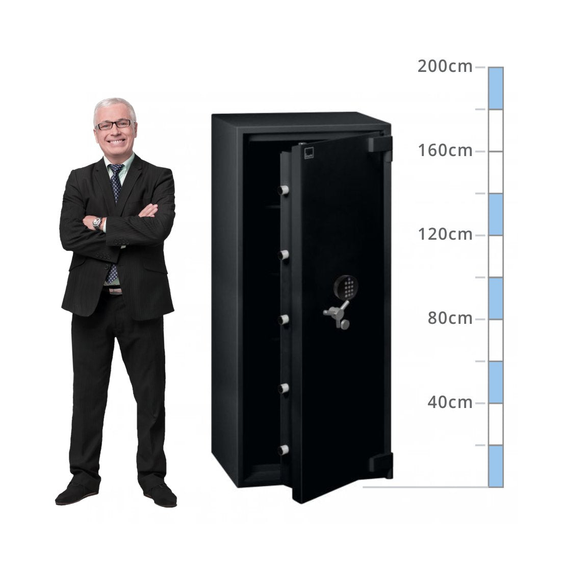 size chart Insafe Size 500, Digital & Key Lock Safe - Eurograde 4