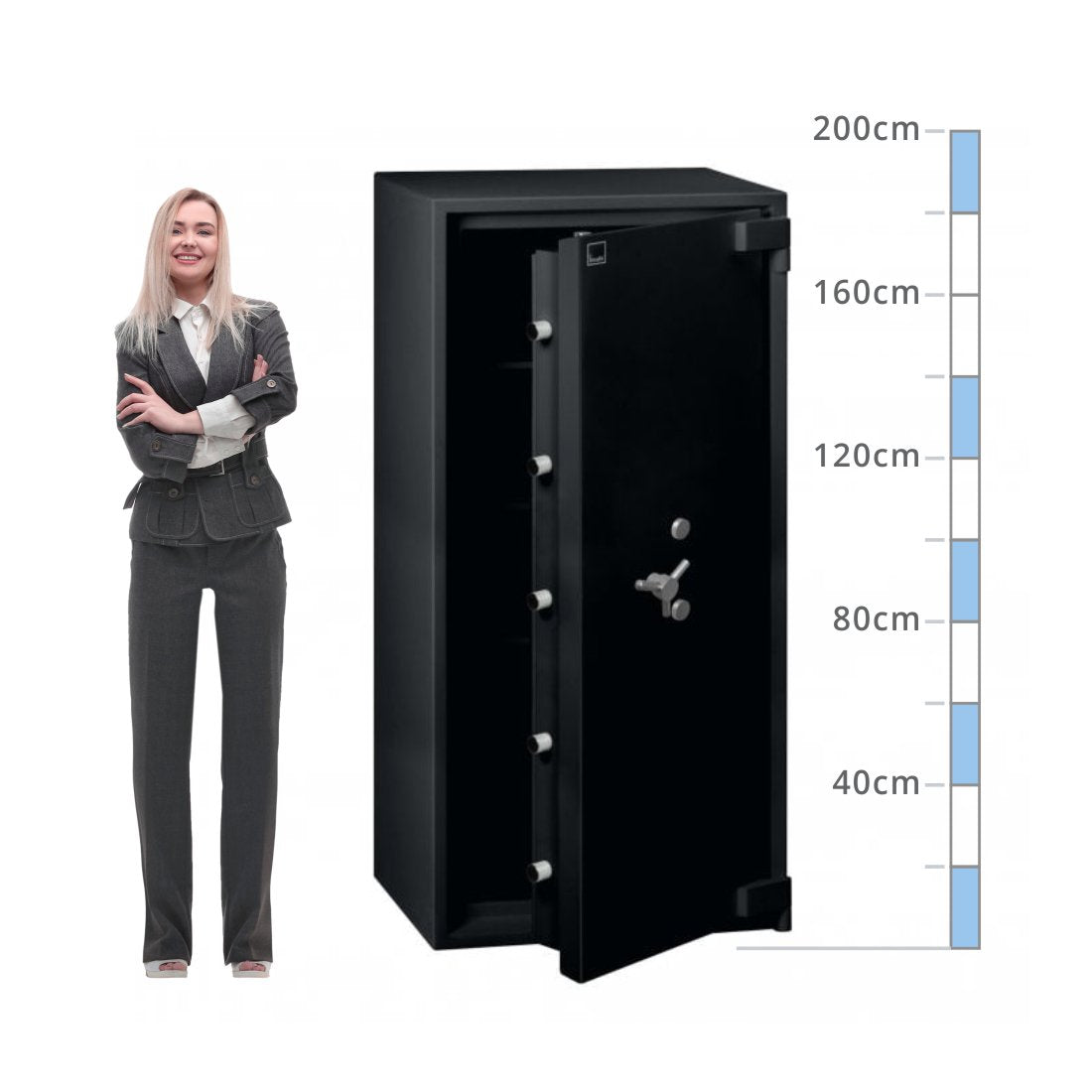 size chart Insafe Size 700, Dual Key Lock Safe - Eurograde 5