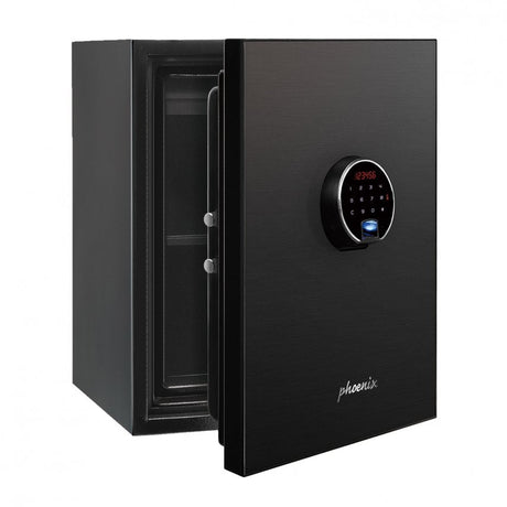 Phoenix Spectrum Plus Size 1, Biometric Lock Luxury Black Fire Safe