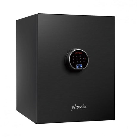 Phoenix Spectrum Plus Size 1, Biometric Lock Luxury Black Fire Safe