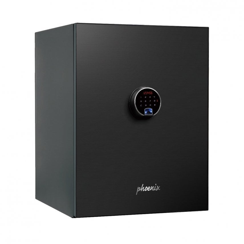 Phoenix Spectrum Plus Size 2, Biometric Lock Luxury Black Fire Safe