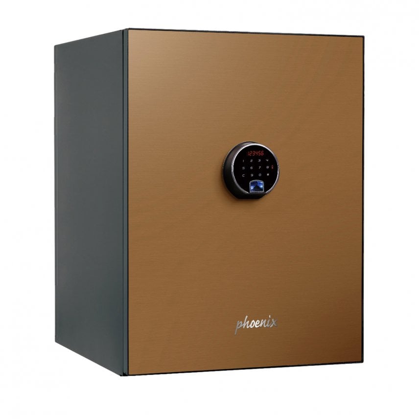 Phoenix Spectrum Plus Size 2, Biometric Lock Luxury Gold Fire Safe