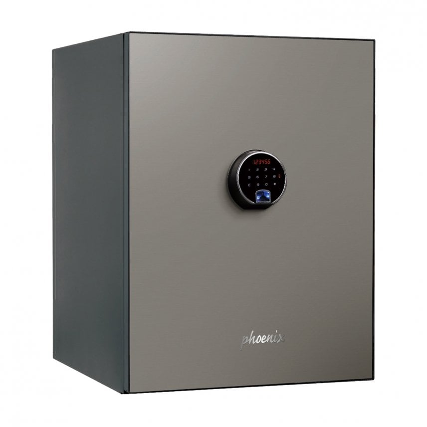 Phoenix Spectrum Plus Size 2, Biometric Lock Luxury Silver Fire Safe
