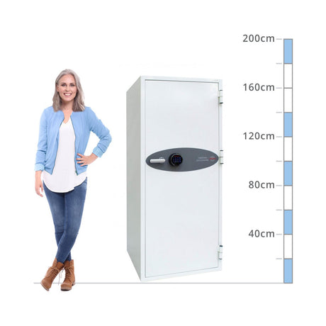size chart Phoenix Data Commander DS4622F, Biometric Lock Safe - 120 Min Fire Protection
