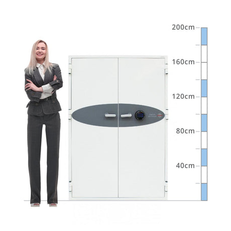 size chart Phoenix Data Commander DS4623F, Biometric Lock Safe - 120 Min Fire Protection