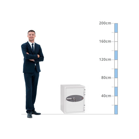 size chart Phoenix Datacare DS2002K, Key Lock - 60 Min Fire Protection