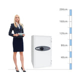 size chart Phoenix Fire Commander FS1911F, Biometric Lock Safe - 120 Min Fire Protection