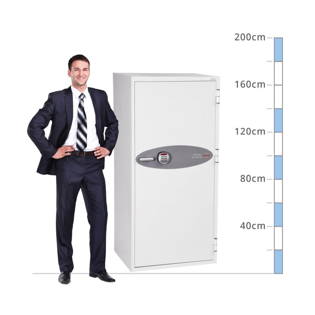 size chart Phoenix Fire Commander FS1912E, Digital Keypad Safe - 120 Min Fire Protection