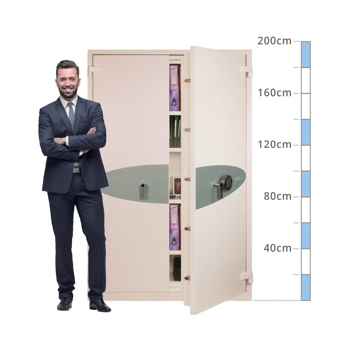 size chart Phoenix Fire Commander Pro FS1923E, Digital Keypad Safe - 60 Min Fire Protection
