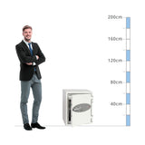 size chart Phoenix Fire Fighter FS0441K, Key Lock Safe - 90 Min Fire Protection