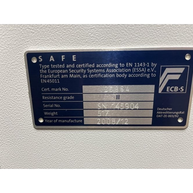 Rosengrens Callisto, Key Lock Safe - Ref. 2207, Grade 2, Refurbished