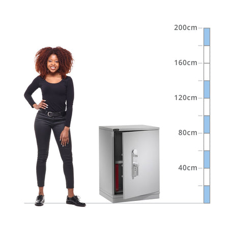 size chart for a Securikey Fire Stor S1 Fire Cabinet Size 1023, Key Lock Safe - 30 Min Fire Protection