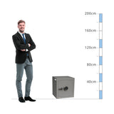 size chart for a Securikey Mini Vault Gold FR S2 Size 3, Digital Keypad Safe - £4,000 Cash Rating
