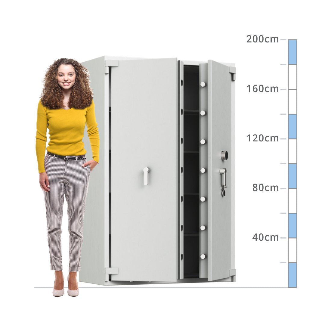 size chart for a Securikey Size 820, Key & Combination Safe - Eurograde 4