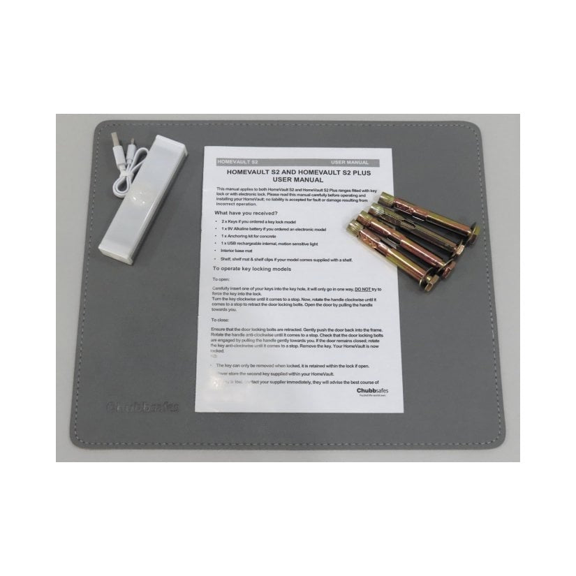 Chubbsafes HomeVault S2 Plus, Size 40 - Key Lock
