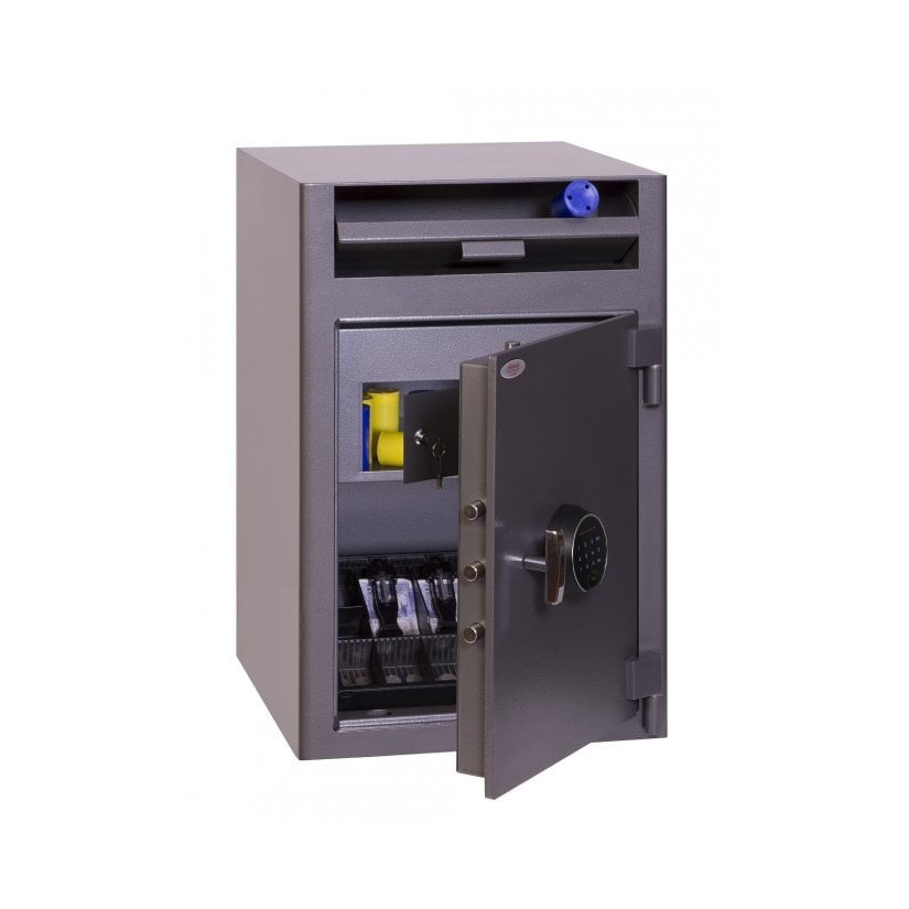 Phoenix Cashier Deposit SS0998FD, Biometric Lock Safe - Drawer Deposit