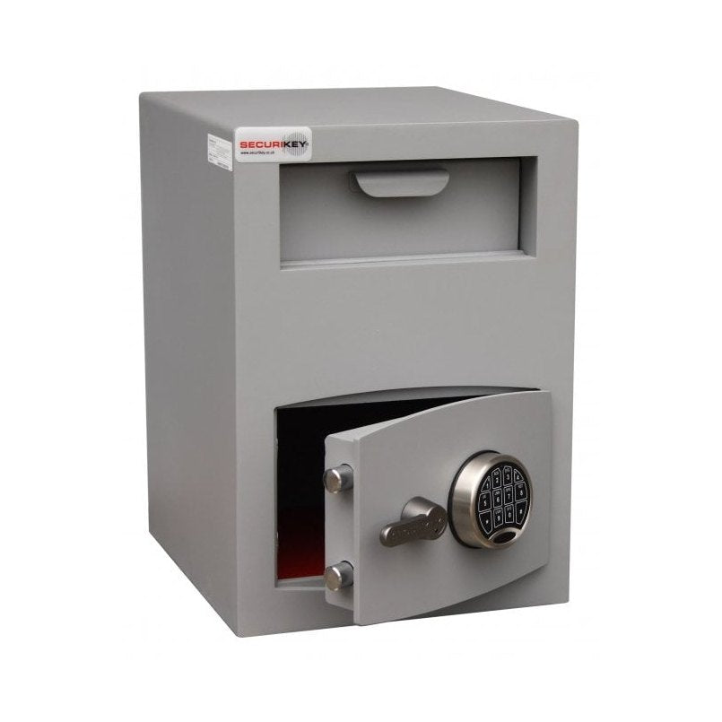 Securikey Mini Vault Silver Deposit Size 2, Digital Keypad Safe - £3,000 Cash Rating