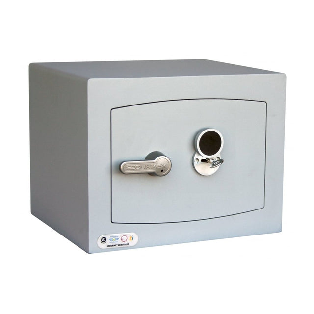 Securikey Mini Vault Silver S2 Size 1, Key Lock Safe - £4,000 Cash Rating