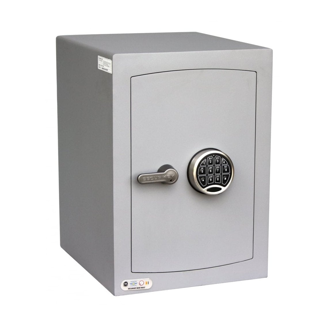 Securikey Mini Vault Silver S2 Size 2, Digital Keypad Safe - £4,000 Cash Rating