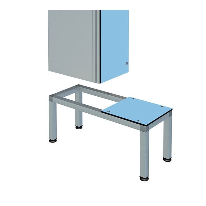 Aluminium Seat & Stand for 1 Locker - Height: 410mm