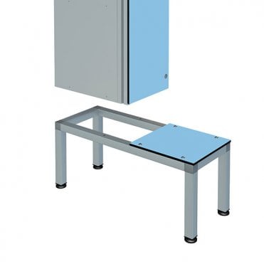 Aluminium Seat & Stand for 1 Locker - Height: 410mm