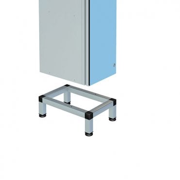 Aluminium Stand for 1 Locker - Height: 150mm