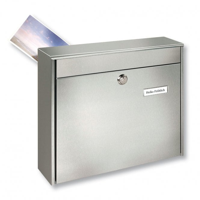 Burg Wachter Safes Borkum Rear Access Stainless Steel Post Box
