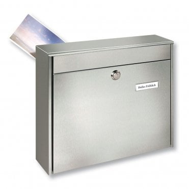 Borkum Rear Access Stainless Steel Post Box