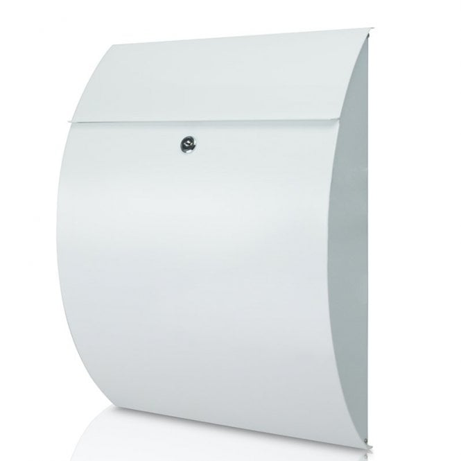 Burg Wachter Safes Riviera Steel Post Box - White