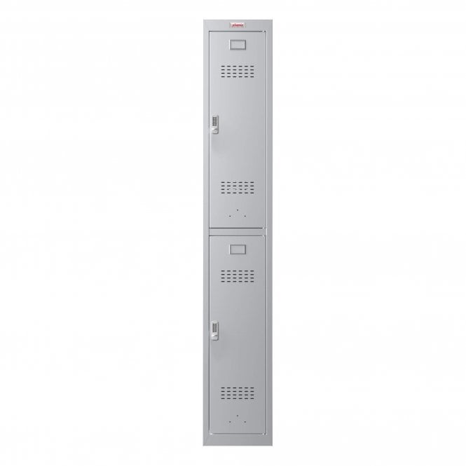 Phoenix Safes 2 Door Personal Locker PL1230GGE with Electronic Lock - Grey