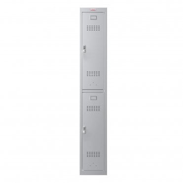 2 Door Personal Locker PL1230GGE with Electronic Lock - Grey