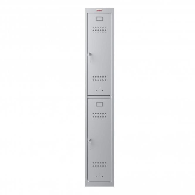 Phoenix Safes 2 Door Personal Locker PL1230GGK with Key Lock - Grey