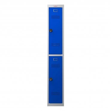 300D 2 Door Personal Locker PL1233GBC with Combination Lock - Blue