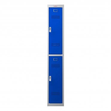 300D 2 Door Personal Locker PL1233GBE with Electronic Lock - Blue
