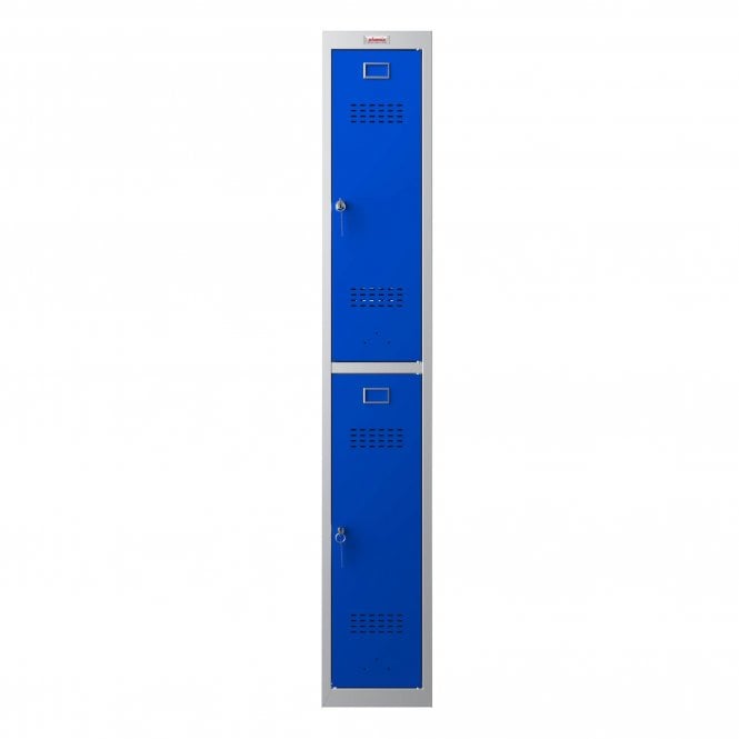 Phoenix Safes 300D 2 Door Personal Locker PL1233GBK with Key Lock - Blue
