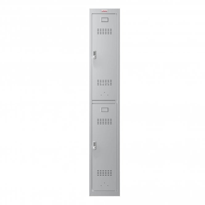 Phoenix Safes 300D 2 Door Personal Locker PL1233GGE with Electronic Lock - Grey