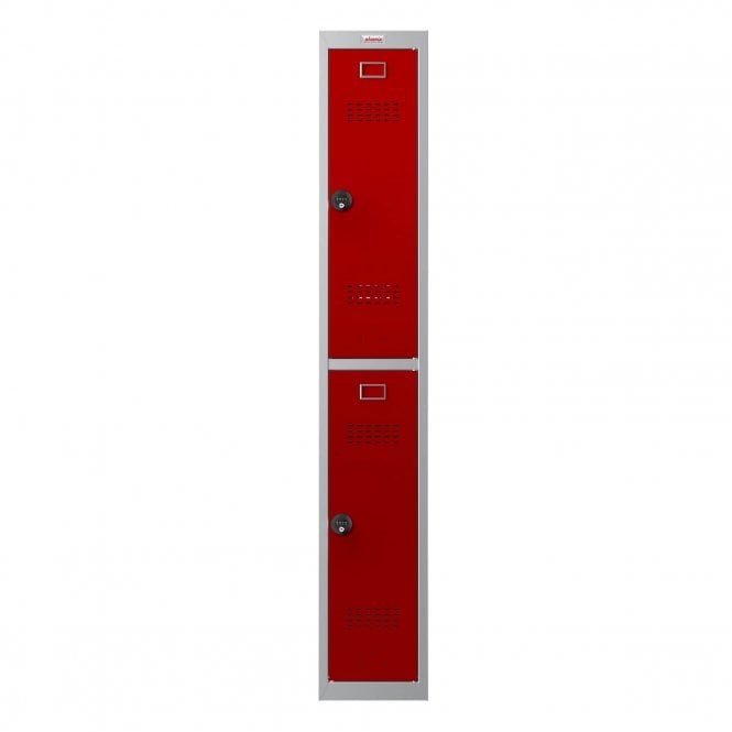 Phoenix Safes 300D 2 Door Personal Locker PL1233GRC with Combination Lock - Red